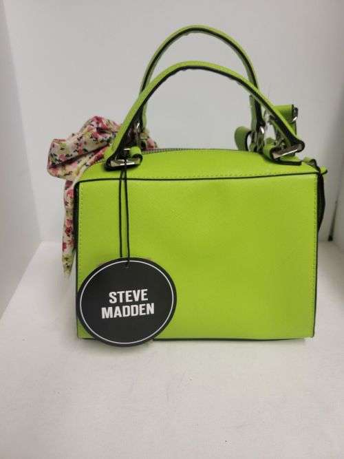 AUTHENTIC Steve Madden Neon Green Bparker Crossbody Bag w/Scarf, on Trend New With Tags