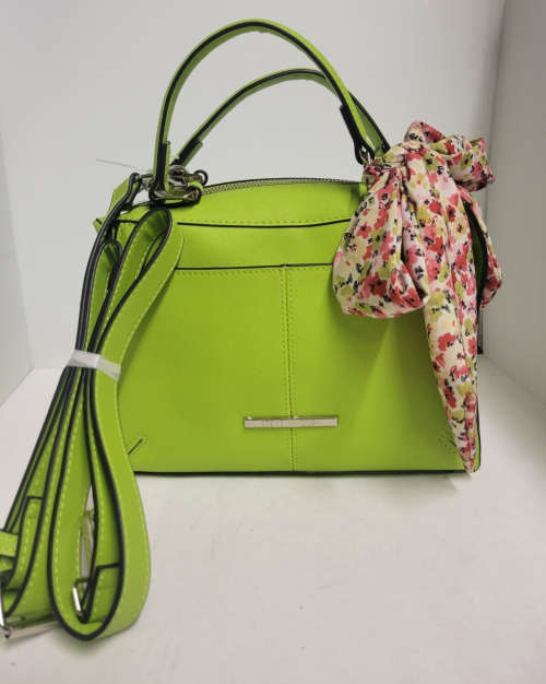 AUTHENTIC Steve Madden Neon Green Bparker Crossbody Bag w/Scarf, on Trend New With Tags