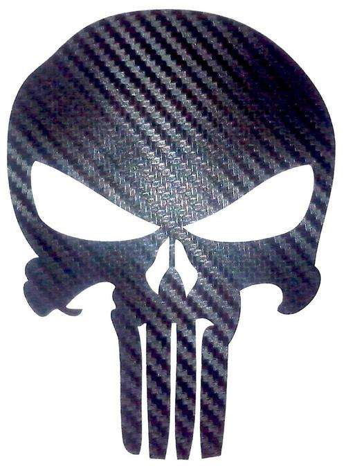 1 x Vinyl Sticker Punisher Skull 75 mm x 100 mm Decal