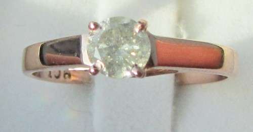**NEW DESIGN [R26528]** ROUND CUT [0.400ct] SOLITAIRE DIAMOND RING [ROSE GOLD] - BUY SAFE
