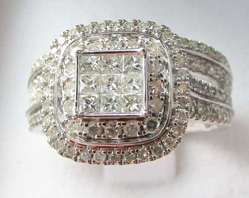 *SUPER DEAL [R61419]* BRIDAL TWINSET [1.300ct] DIAMOND WITH BAND [5.558g] WHITE GOLD - BUY SAFE