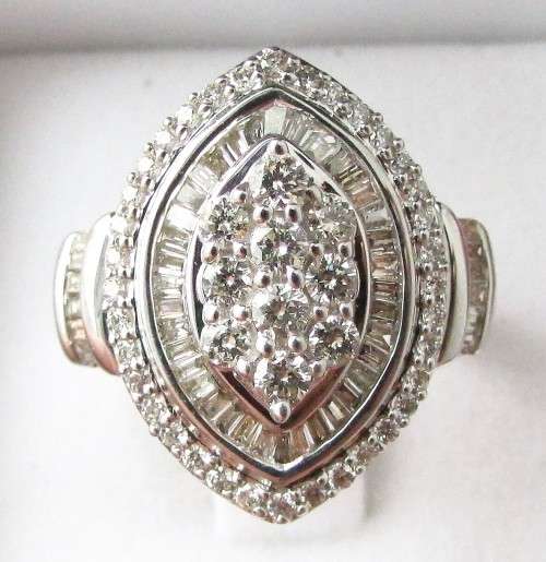 *SUPER SPARKLY DEAL [R61419]* MASSIVE [1.500ct] DIAMOND RING [5.592g] WHITE GOLD - BUY SAFE