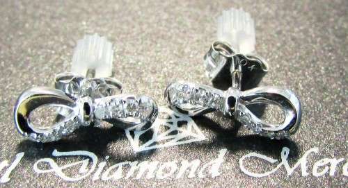 **ONCE-OFF [R16341]**  DIAMOND INFINITY PAVE SET [0.180ct] DIAMOND EARRINGS [WHITE GOLD] - BUY SAFE
