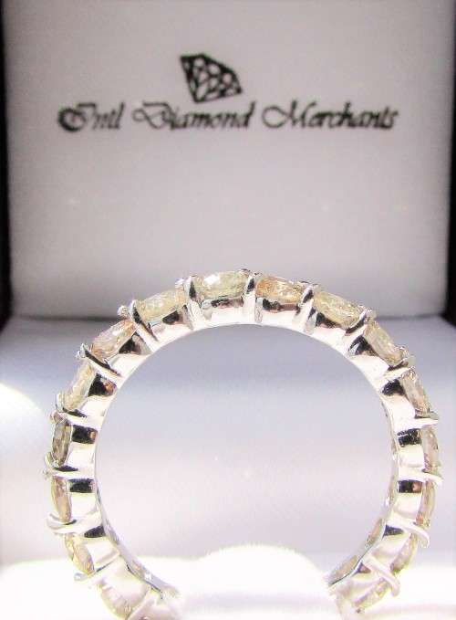 **ONCE-OFF [R85518]** FULL DIAMOND ETERNITY [2.500ct] DIAMOND RING [18KT WHITE GOLD] - BUY SAFE