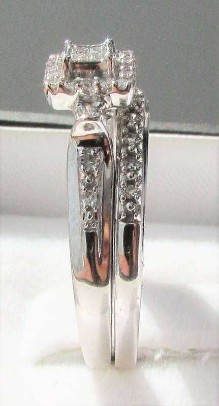 **SUPER SPECIAL [R40258]** BRIDAL TWINSET [0.600ct] DIAMOND RING [3.790g] WHITE GOLD - BUY SAFE