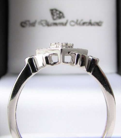 **BRILLIANT VALUE [R28083]** DESIGNER DIAMOND [0.300ct] RING [WHITE GOLD] - BUY SAFE
