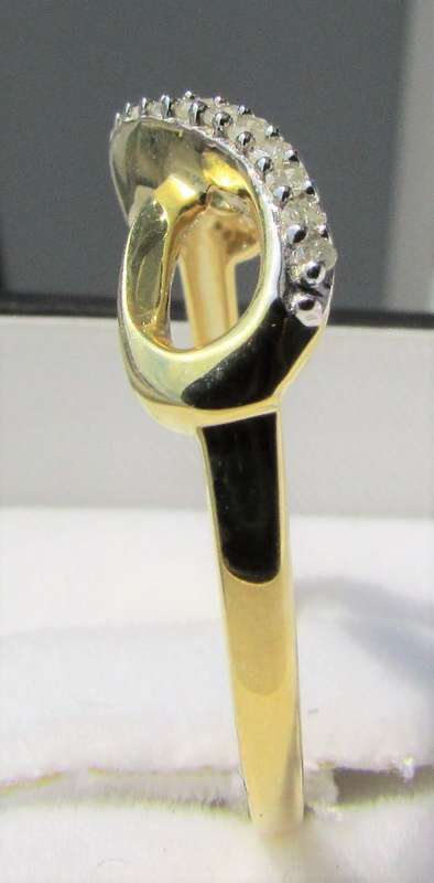 **GREAT VALUE [R18626]** INFINITY DESIGN [0.200ct] DIAMOND RING [YELLOW GOLD] - BUY SAFE