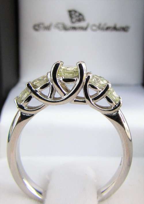 **DEAL OF THE MONTH [R79518]** 5 DIAMOND [1.00ct]  RING DESIGN [18KT WHITE GOLD] - BUY SAFE