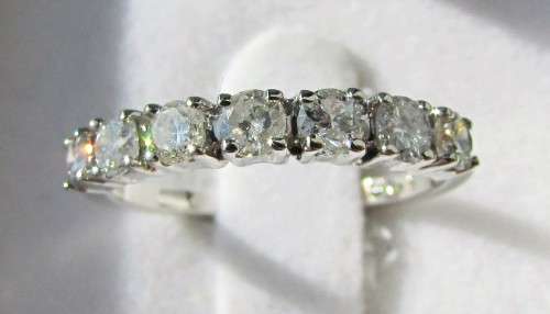 **7 DIAMONDS [R31518]** HALF ETERNITY [0.450ct] DIAMOND RING [WHITE GOLD] - BUY SAFE