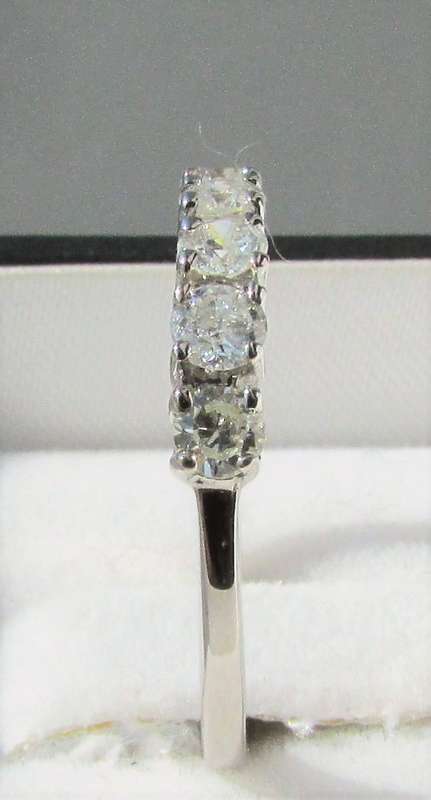 **7 DIAMONDS [R31518]** HALF ETERNITY [0.450ct] DIAMOND RING [WHITE GOLD] - BUY SAFE