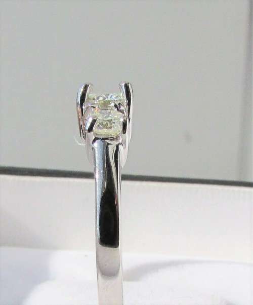 **ONCE OFF PIECE [R36639]** DESIGNER [0.700ct] TRILOGY DIAMOND RING [WHITE GOLD] - BUY SAFE