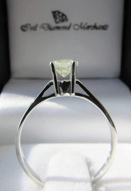 **1/2ct SPECIAL [R27314]** ROUND CUT [0.560ct] SOLITAIRE DIAMOND RING [WHITE GOLD] - BUY SAFE