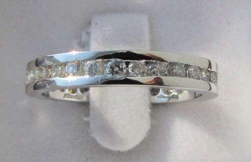 **ONCE-OFF [R70518]** FULL DIAMOND ETERNITY [1.500ct] DIAMOND RING [18KT WHITE GOLD] - BUY SAFE