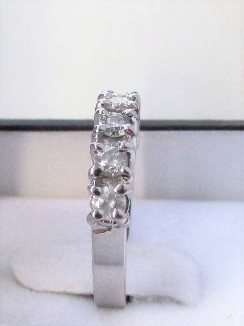 **7 DIAMONDS [R31518]** HALF ETERNITY [0.520ct] DIAMOND RING [WHITE GOLD] - BUY SAFE