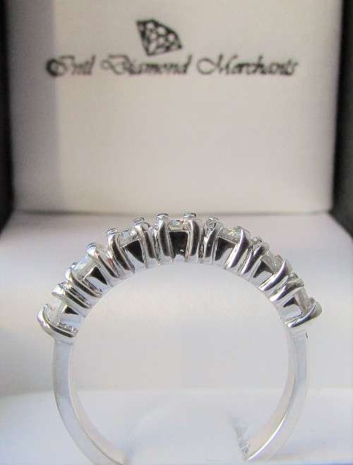 **7 DIAMONDS [R31518]** HALF ETERNITY [0.520ct] DIAMOND RING [WHITE GOLD] - BUY SAFE