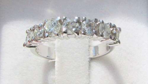 **GORGEOUS [R53518]** 7 DIAMOND ETERNITY [1.270ct] DIAMOND RING [WHITE GOLD] - BUY SAFE