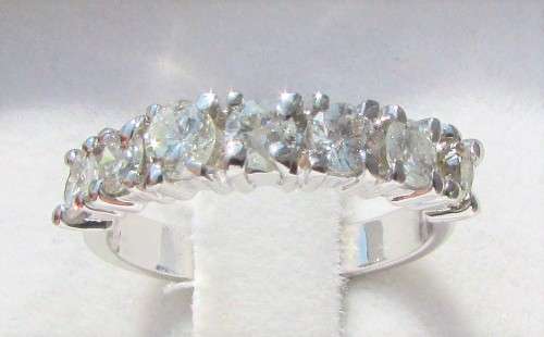 **GORGEOUS [R53518]** 7 DIAMOND ETERNITY [1.270ct] DIAMOND RING [WHITE GOLD] - BUY SAFE