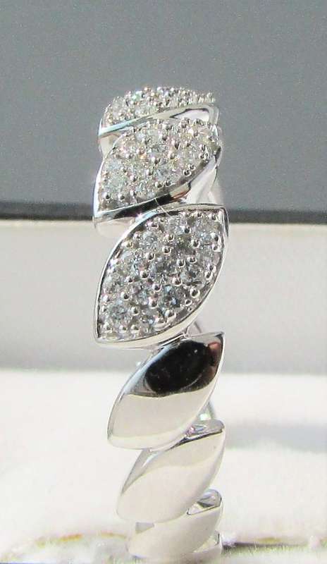 **ANNIVERSARY PROMO [R29419]** MARQUISE DESIGN [0.350ct] DIAMOND BAND [WHITE GOLD] - BUY SAFE