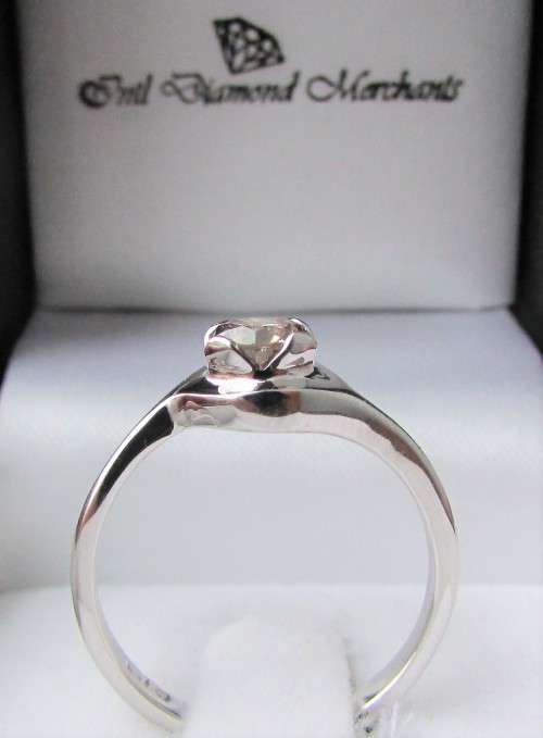 **GREAT VALUE [R27547]**DESIGNER SWIRL [SI3] ROUND CUT DIAMOND [0.500ct] RING [WHITE GOLD] -BUY SAFE