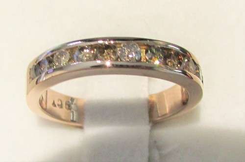 **CHOCOLATE COLLECTION [R33518]** 11 DIAMOND ETERNITY [0.710ct] DIAMOND RING [ROSE GOLD] - BUY SAFE