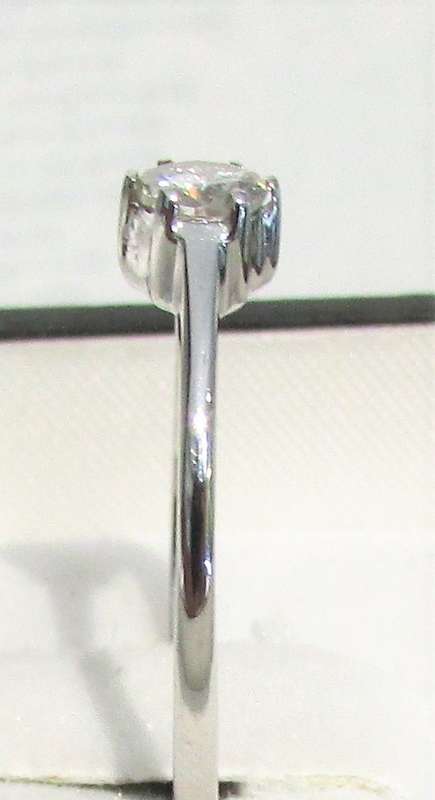 **6 CLAW DESIGN [R26473]** ROUND CUT [0.330ct] SOLITAIRE DIAMOND [SI2] RING [WHITE GOLD] - BUY SAFE