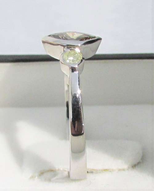 **ONCE OFF PIECE [R30639]** MARQUISE/ROUND [0.600ct] TRILOGY DIAMOND RING [WHITE GOLD] - BUY SAFE