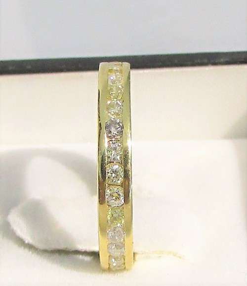 **ONCE-OFF [R60518]** FULL DIAMOND ETERNITY [1.00ct] DIAMOND RING [YELLOW GOLD] - BUY SAFE