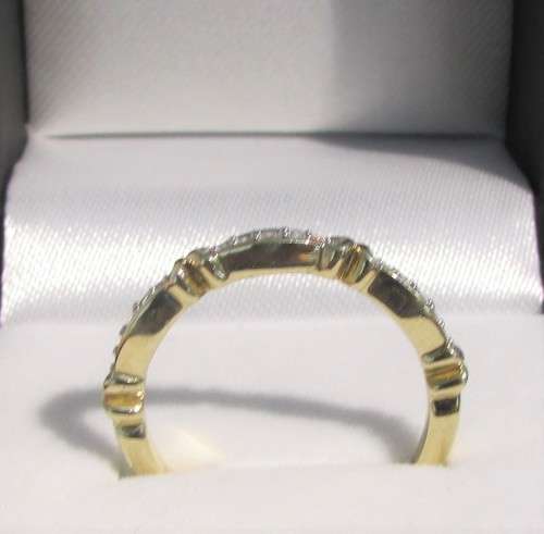 **NEW DESIGN | R19419** ROUND BRILLIANT CUT | 0.200ct | DIAMOND BAND | YELLOW GOLD - BUY SAFE