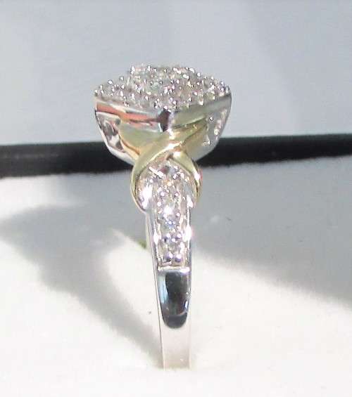 **ULTRA SPARKLY [R28258]** PAVE DESIGN [0.375ct] DIAMOND RING [WHITE GOLD] - BUY SAFE