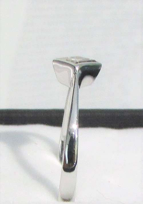 **TUBE SETTING [R20745]**SPARKLING PRINCESS CUT [0.300ct] DIAMOND RING [WHITE GOLD] - BUY SAFE