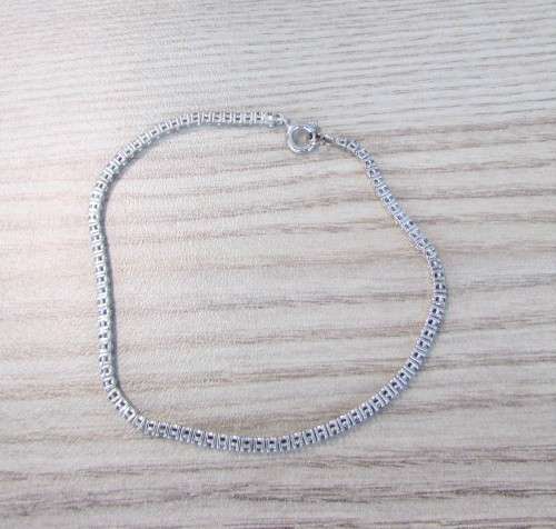 **GORGEOUS [R40252]** BLACK DIAMOND [1.500cts] TENNIS BRACELET ROUND CUT [18KT WHITE GOLD] -BUY SAFE