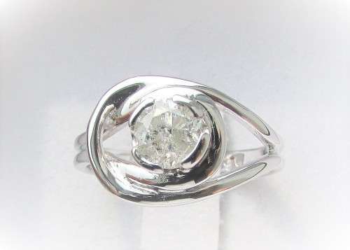 **BARGAIN BUY** ROUND CUT [0.700ct] DIAMOND SOLITAIRE RING [WHITE GOLD] - BUY SAFE