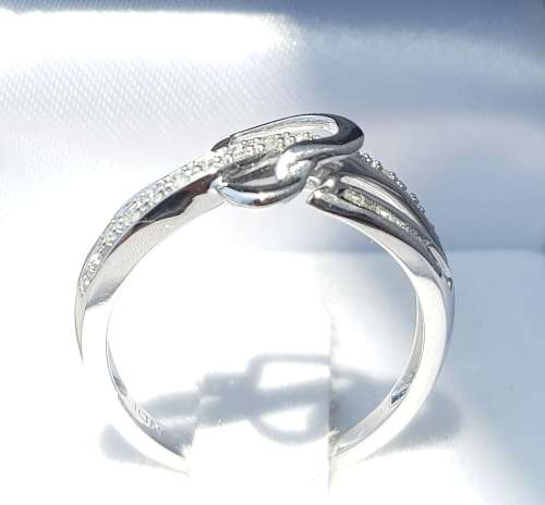 **ULTRA SPARKLY | R25412** HEART DESIGN | 0.300ct | DIAMOND RING | WHITE GOLD - BUY SAFE