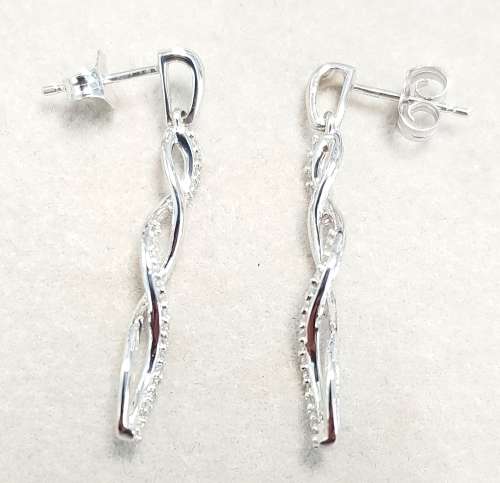 **EXQUISITE | R30893** DESIGNER DROP | 0.350ct | DIAMOND EARRINGS | WHITE GOLD - BUY SAFE