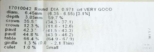 **CERTIFIED | R49212** HUGE | 0.971ct ROUND CUT | COLOUR K | DIAMOND | SOUTH AFRICA - BUY SAFE