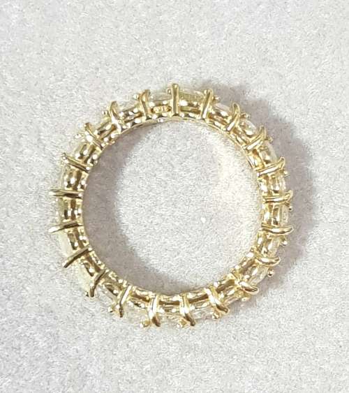 **BARGAIN BUY** FULL DIAMOND ETERNITY | 1.400ct | DIAMOND RING | YELLOW GOLD - BUY SAFE