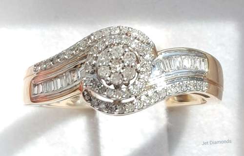**SUPER SPECIAL | R29856** SWIRL DESIGN | 0.375ct | DIAMOND RING | YELLOW GOLD - BUY SAFE