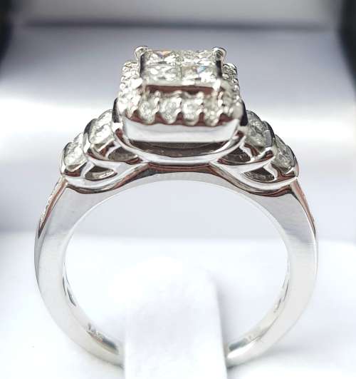 *GREAT CLARITY | R60961* COLOURLESS DIAMONDS |1.100ct| DESIGNER DIAMOND RING | WHITE GOLD -BUY SAFE
