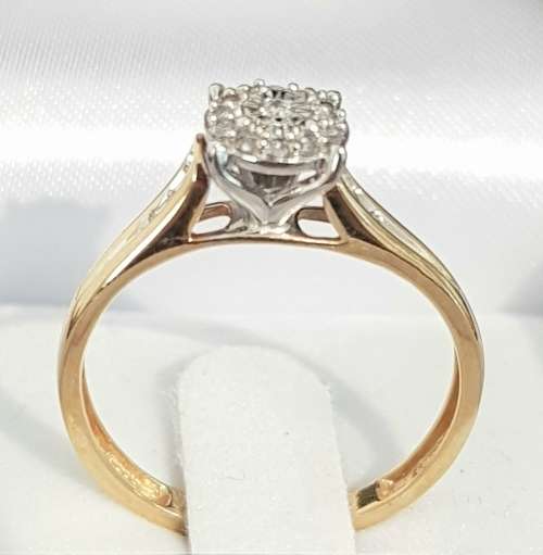 **HALO COLLECTION | R24639** DESIGNER | 0.250ct | DIAMOND RING | YELLOW GOLD - BUY SAFE