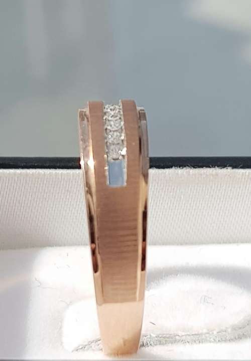 **EXCLUSIVE DEAL | R20257** GENTS DIAMOND RING | 0.150ct | ROUND CUT | ROSE GOLD -  BUY SAFE