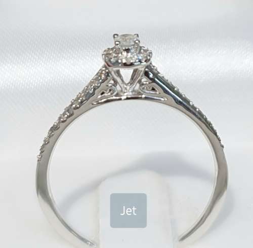**DESIGNER | R26639** HALO DESIGN | 0.325ct | DIAMOND RING | WHITE GOLD - BUY SAFE