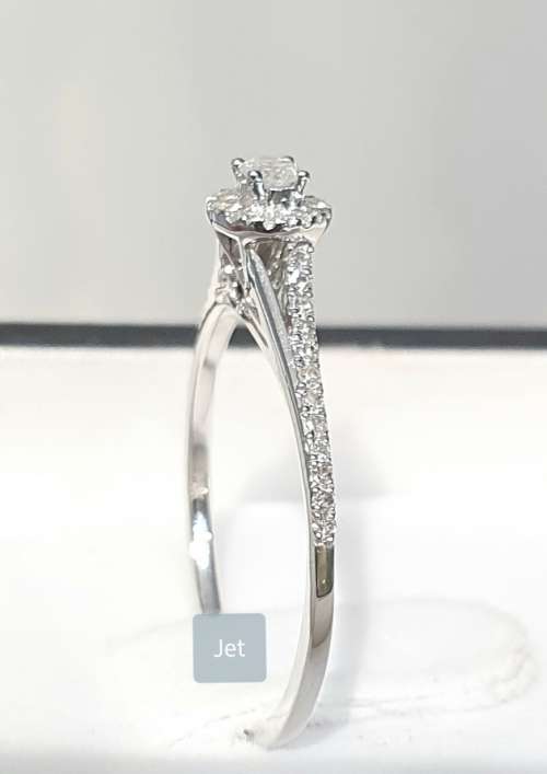**DESIGNER | R26639** HALO DESIGN | 0.325ct | DIAMOND RING | WHITE GOLD - BUY SAFE