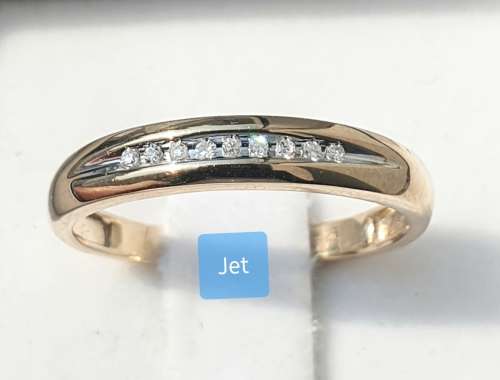 **STACKABLES | R12004** ROUND BRILLIANT CUT | 0.08ct | DIAMOND BAND | YELLOW GOLD - BUY SAFE