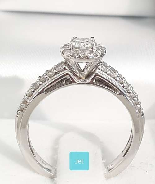 **HUGE DEAL | R62547** HALO DESIGN | ROUND CUT | 1.050ct | DIAMOND RING | WHITE GOLD - BUY SAFE