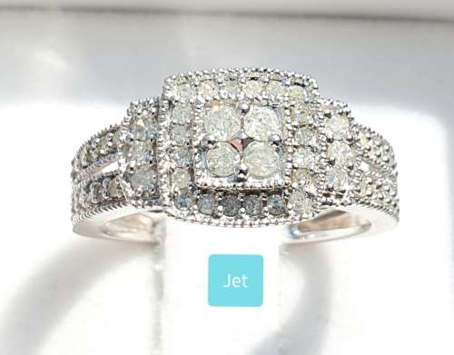 **BRILLIANT VALUE | R31067** PAVE DESIGN | 0.650ct | DIAMOND RING | WHITE GOLD - BUY SAFE