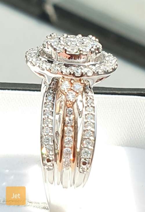 **HUGE DEAL | R71657** HALO OVAL DESIGN | ROUND CUT | 1.350ct | DIAMOND RING | WHITE GOLD - BUY SAFE