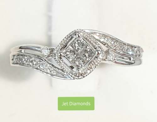 **TRILOGY DESIGN | R29639** PRINCESS SWIRL | 0.300ct | DIAMOND RING | WHITE GOLD - BUY SAFE