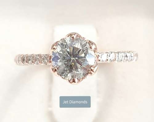 **CERTIFIED | R91362** ROUND CUT CENTRE |1.160ct| DIAMOND DESIGNER RING | 18KT ROSE GOLD - BUY SAFE