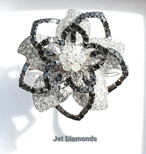**HUGE DEAL | R69584** FLOWER DESIGN | ROUND CUTS | 1.450ct | DIAMOND RING | WHITE GOLD - BUY SAFE