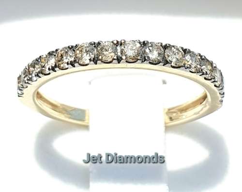 **EXCLUSIVE DESIGN | R28414** ROUND BRILLIANT CUTS | 0.650ct | DIAMOND BAND | YELLOW GOLD - BUY SAFE